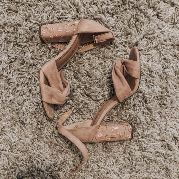 Call It Spring Shoes - Embroidered heels